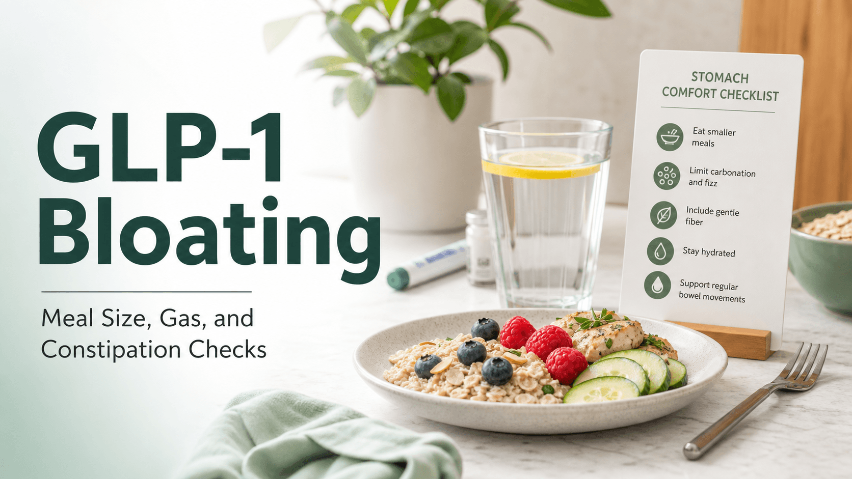 GLP-1 Bloating: Why It Happens and How to Reduce Fullness article visual