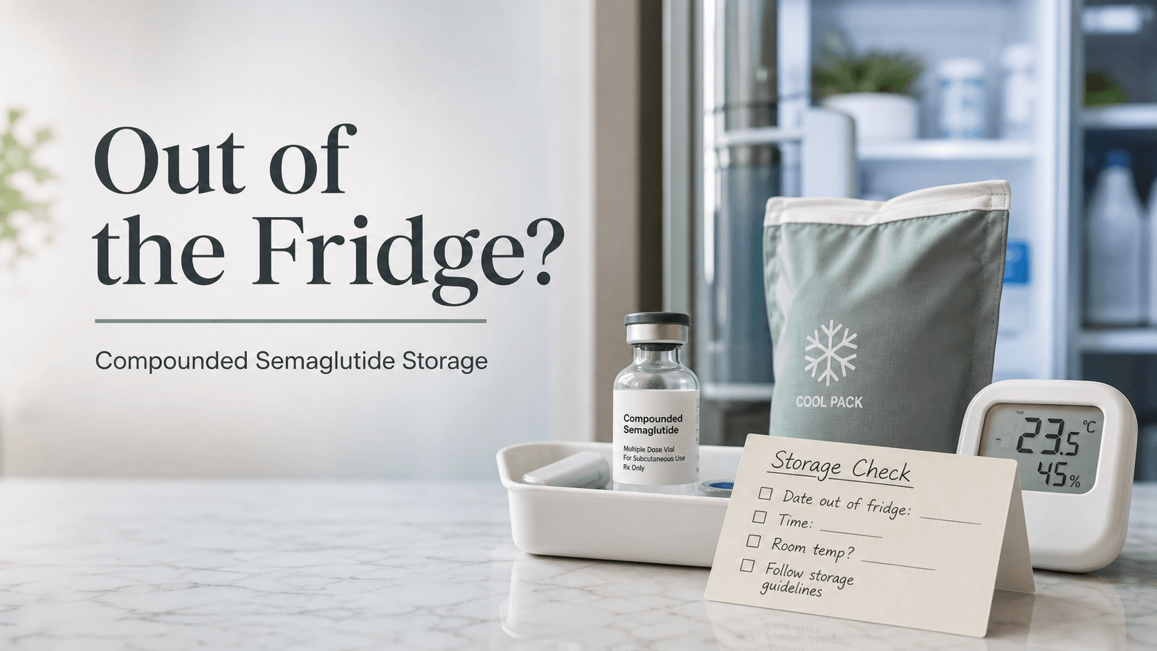 How Long Can Compounded Semaglutide Be Out of the Fridge? article visual