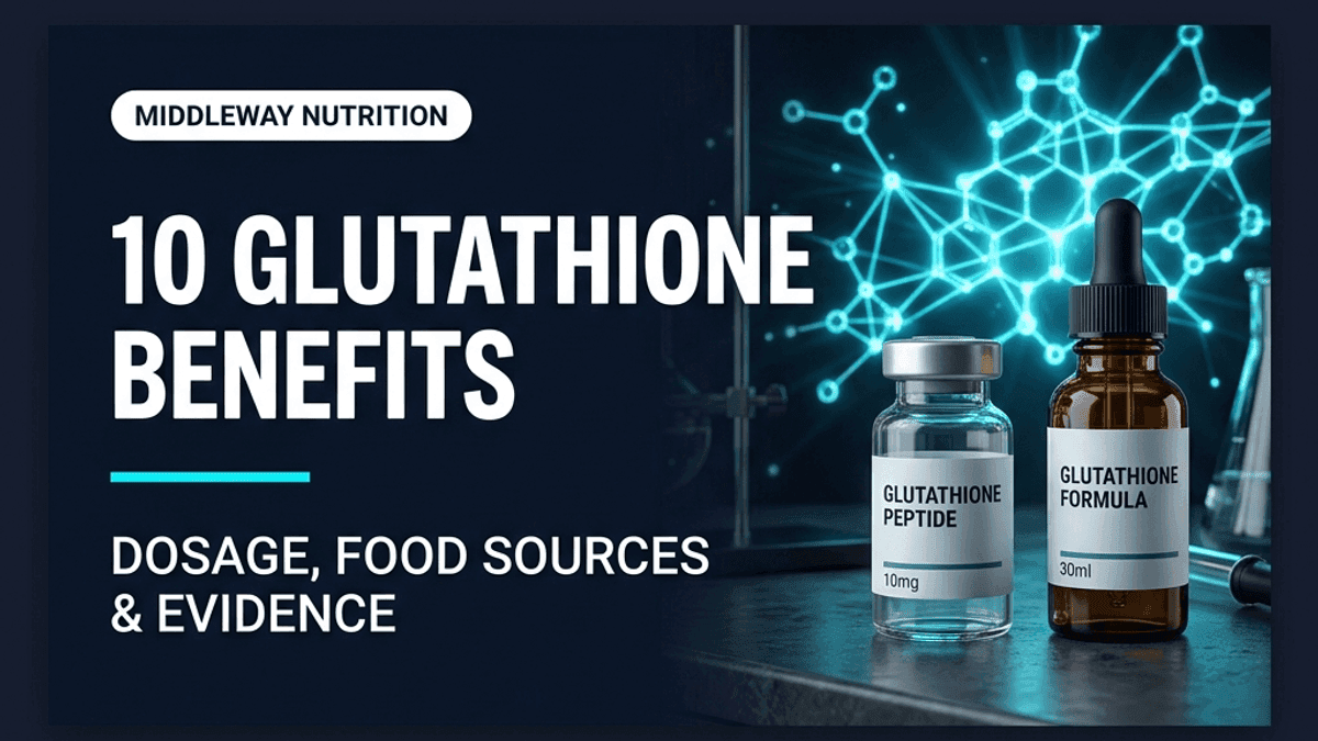 10 Evidence-Backed Glutathione Benefits (With Dosage and Food Sources): What to Take and Where to Buy