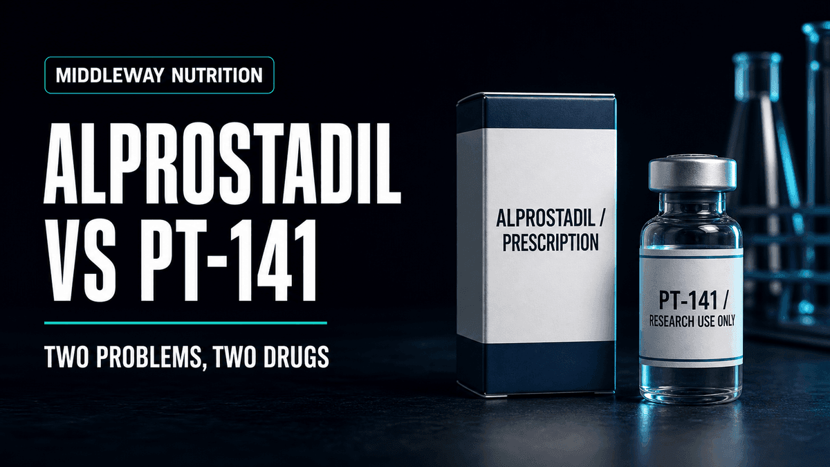 Alprostadil vs PT-141: Two Different Problems, Two Different Drugs