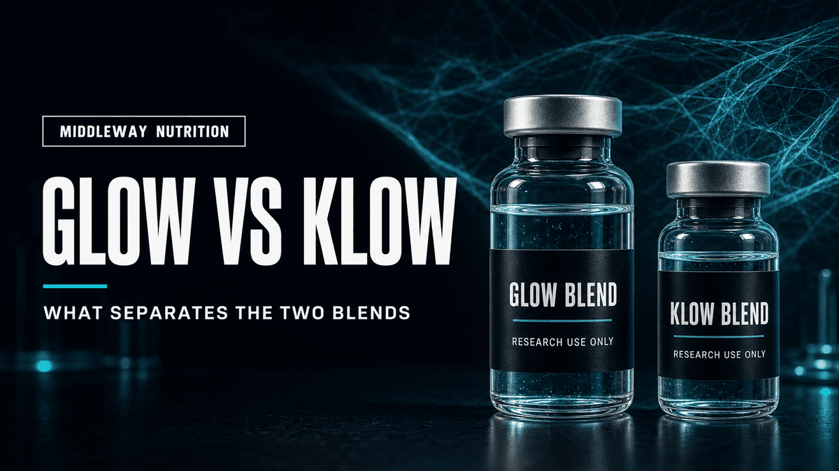 GLOW vs KLOW Peptide: What Separates the Two Blends