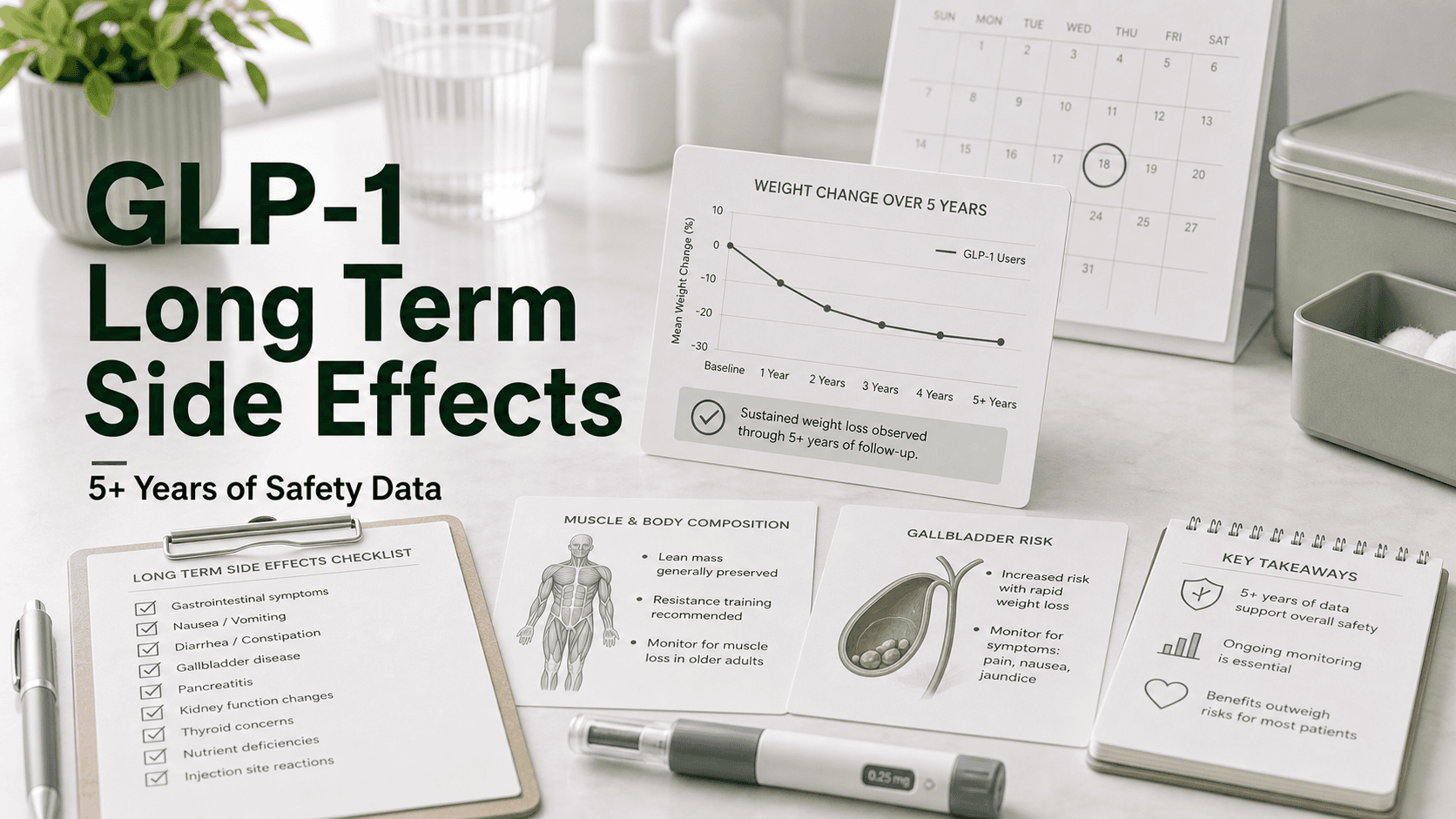 GLP-1 Long Term Side Effects: 5+ Years of Trial and Real-World Data