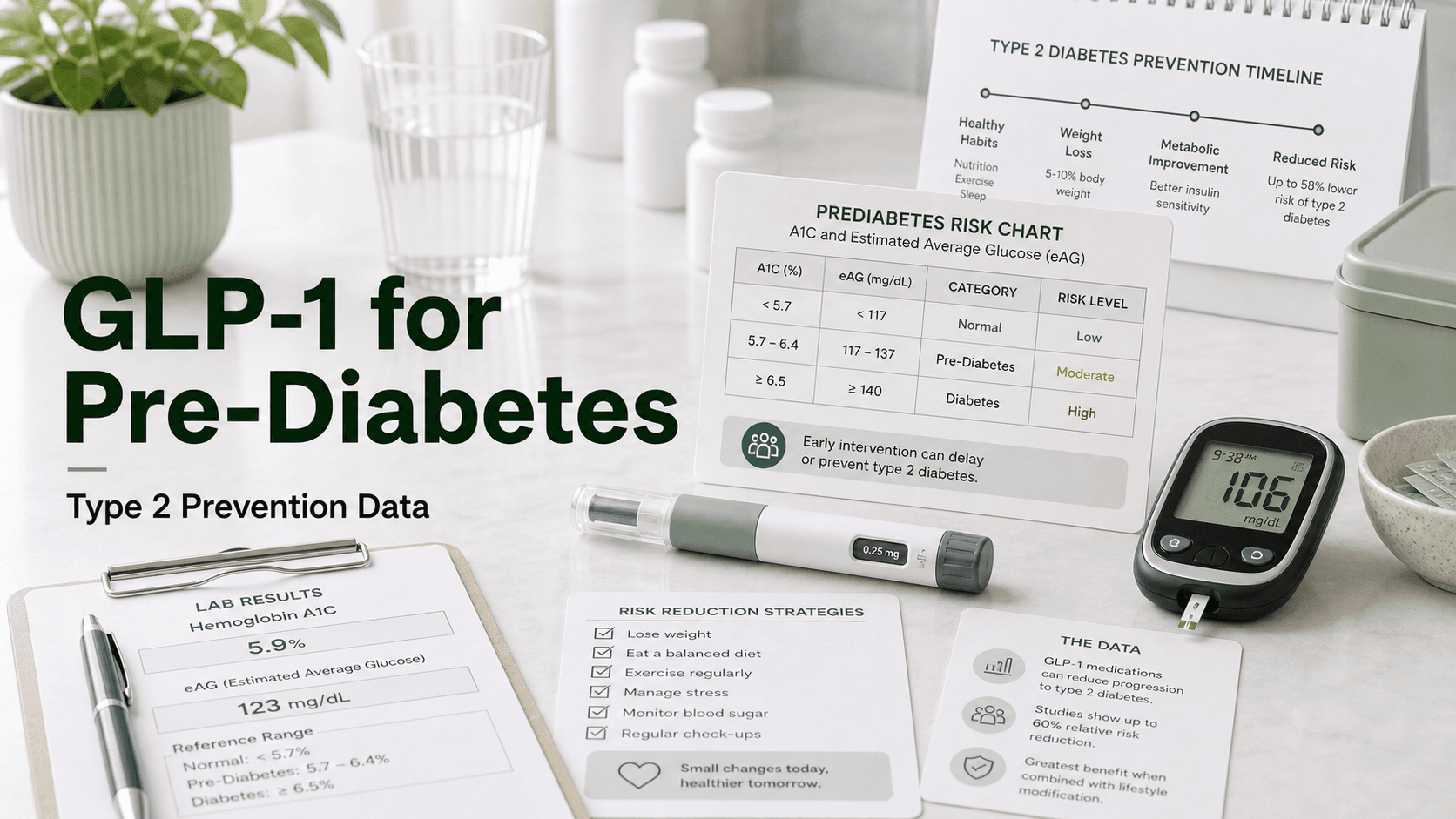 GLP-1 for Pre-Diabetes: Trial Data, Type 2 Prevention Rates, and the FDA Gap