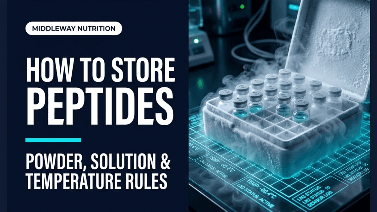 How to Store Peptides So They Actually Last: Powder, Solution and Travel