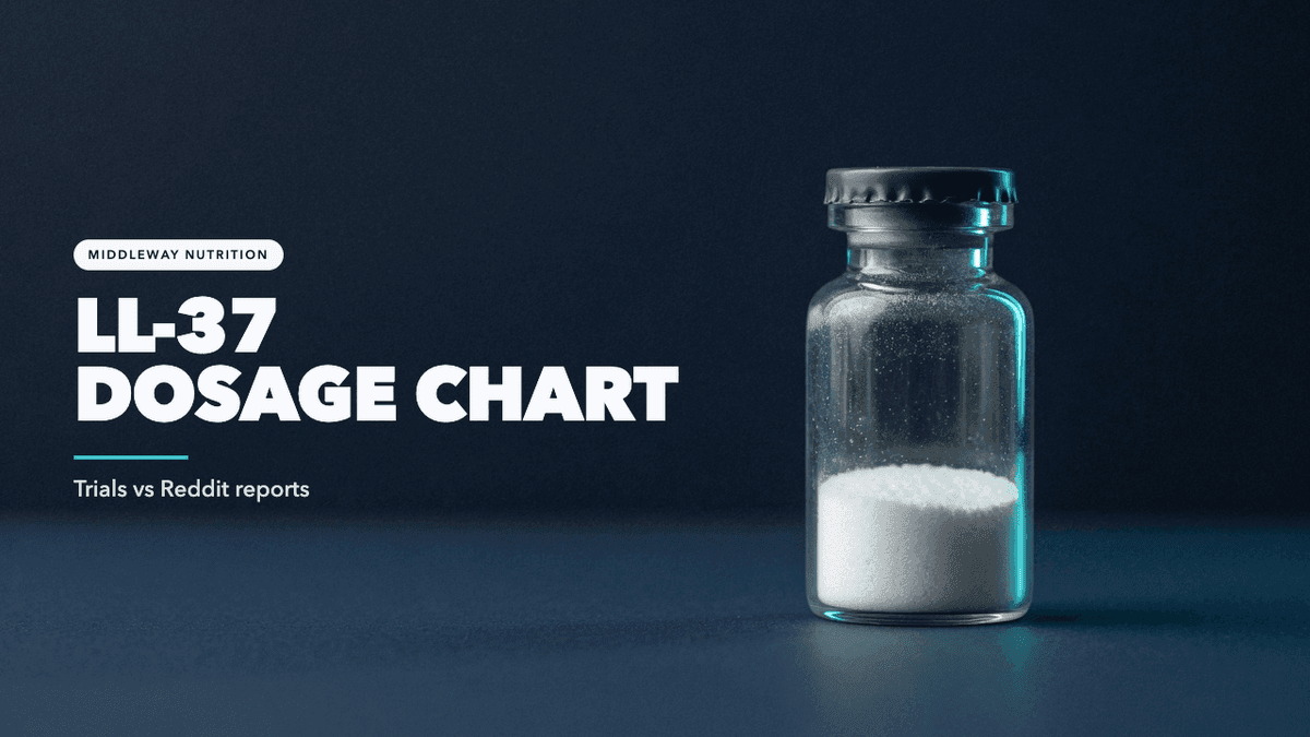 LL-37 Dosage Chart: What Trials Used vs What Reddit Reports
