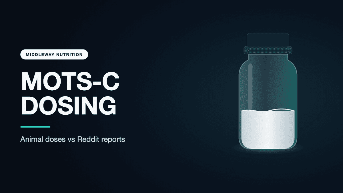 MOTS-c Dosage Chart: What Studies Used vs What Reddit Reports
