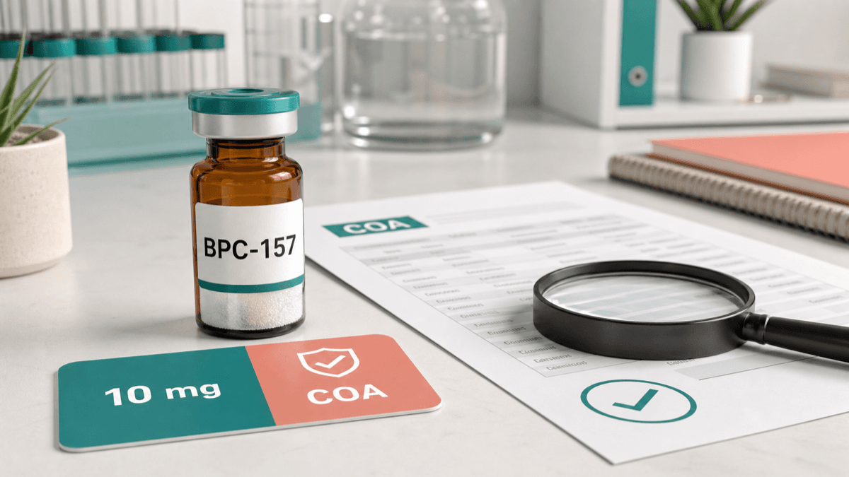 BPC-157 For Sale: 10mg Vials, Prices, and Lot Verification