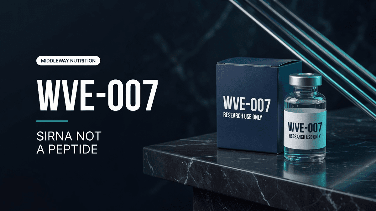 WVE-007 (James Bond Peptide): What It Is and Why the Nickname Is Wrong